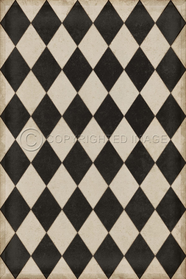 Williamsburg Diamonds Edward Vinyl Floorcloth