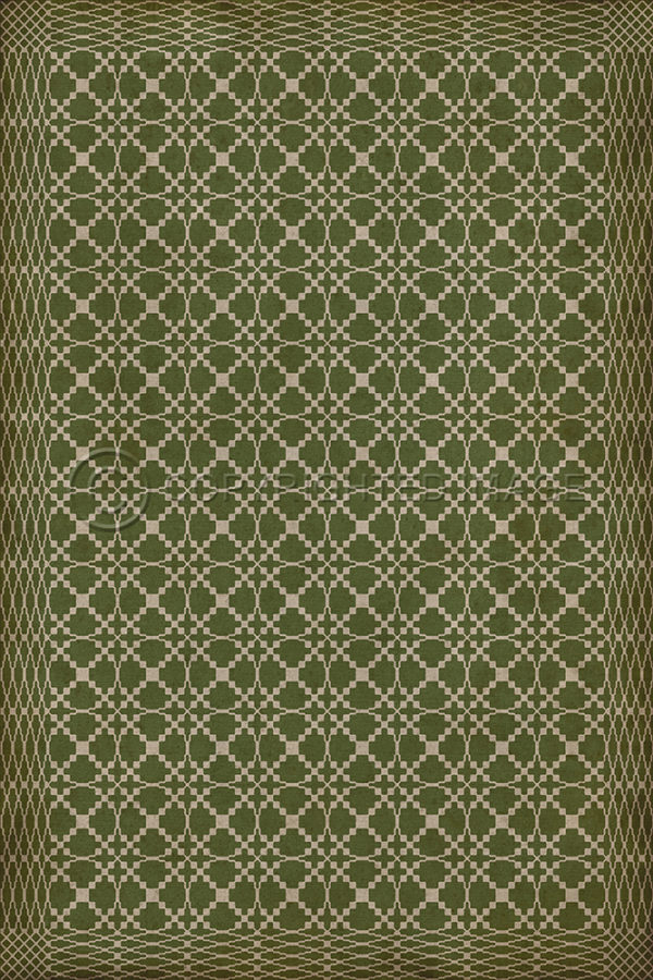 Williamsburg Woven Mecklenburg Est. 1765 Vinyl Floorcloth