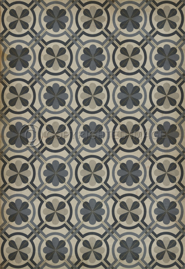 Pattern 19 Madame Curie Vinyl Floorcloth